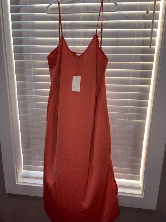 a new day Dresses & Skirts - NWT A New Day Orange Slip Dress with Spaghetti Straps